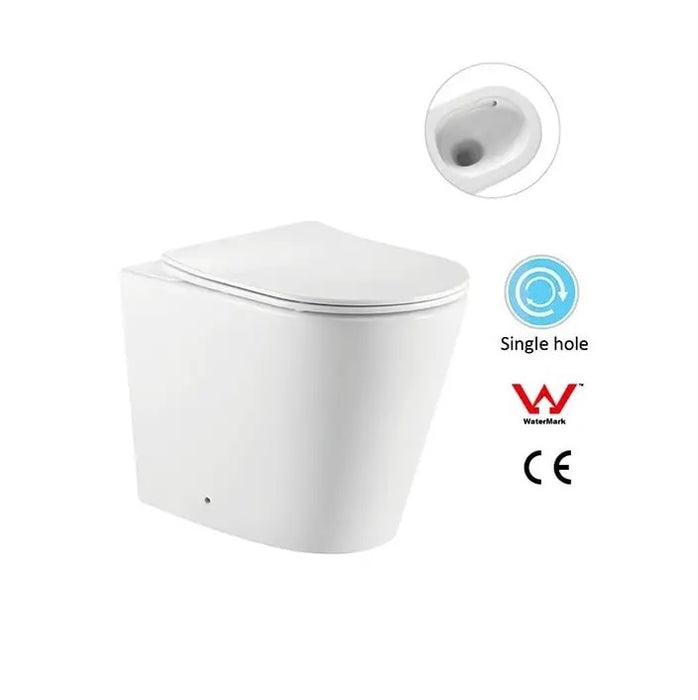 Alzano Rimless Tornado In Wall Toilet Suite Pan