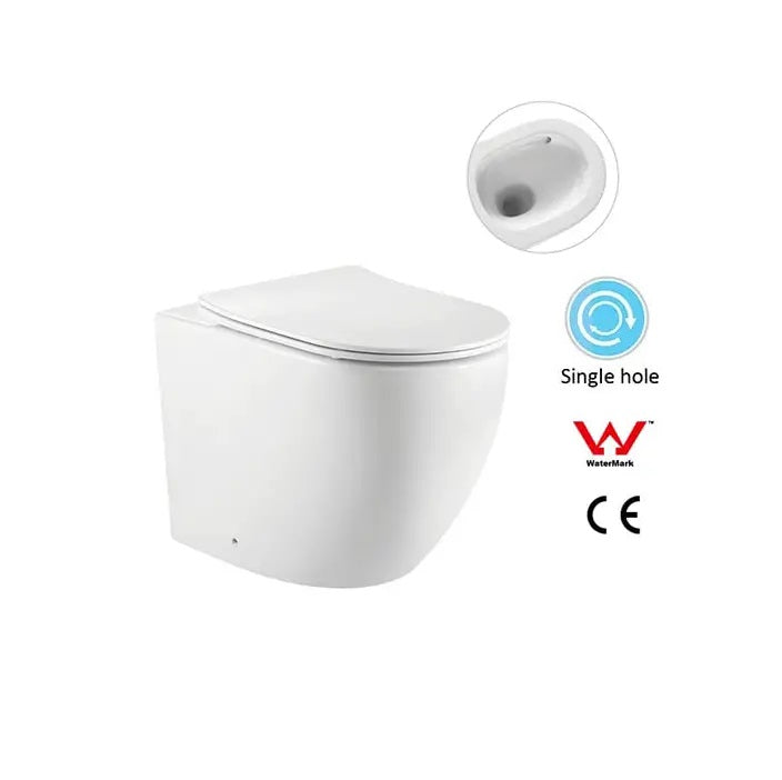 Voghera Tornado Rimless In Wall Toilet Suite Pan