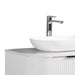 Curva 750 Curved Matte White Fluted Wall Hung Vanity - Acqua Bathrooms