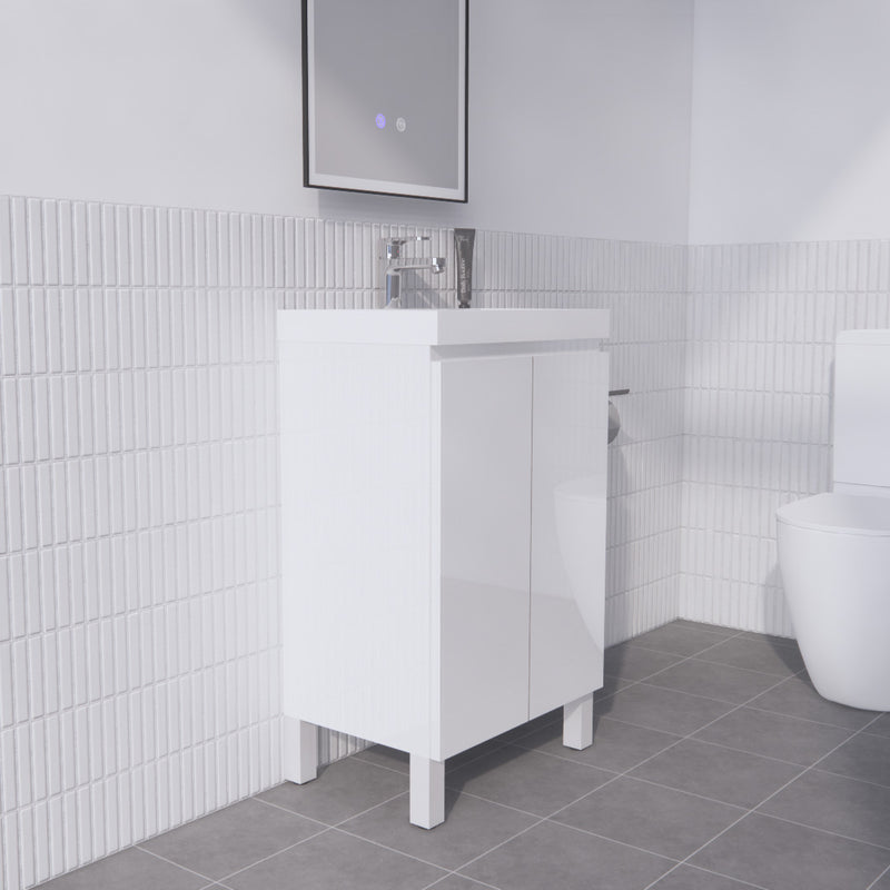 Absolute | 500mm Ensuite Narrow Vanity on Legs - Acqua Bathrooms