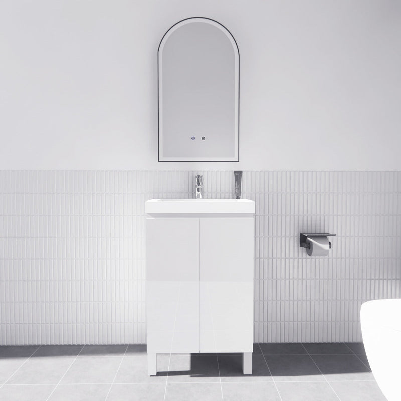 Absolute | 600mm Ensuite Narrow Vanity on Legs - Acqua Bathrooms
