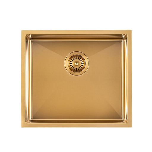 500 x 450 x 230mm Brushed Gold / Brass Kitchen & Laundry Sink - Acqua Bathrooms