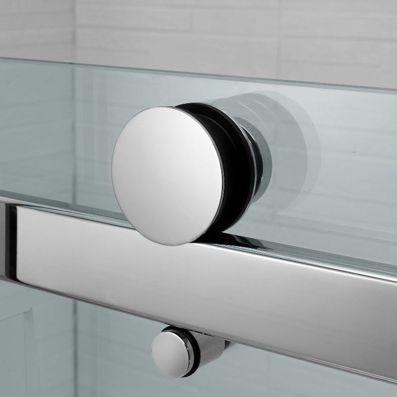 Frameless Adjustable Wall to Wall Sliding Shower Screen - Acqua Bathrooms