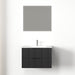 Kelsa 750 Fluted Matte Black Wall Hung Vanity - Acqua Bathrooms