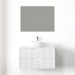 Kelsa 900 Fluted Matte White Wall Hung Vanity - Acqua Bathrooms