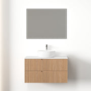 Kelsa 900 Fluted Desert Oak Wall Hung Vanity - Acqua Bathrooms