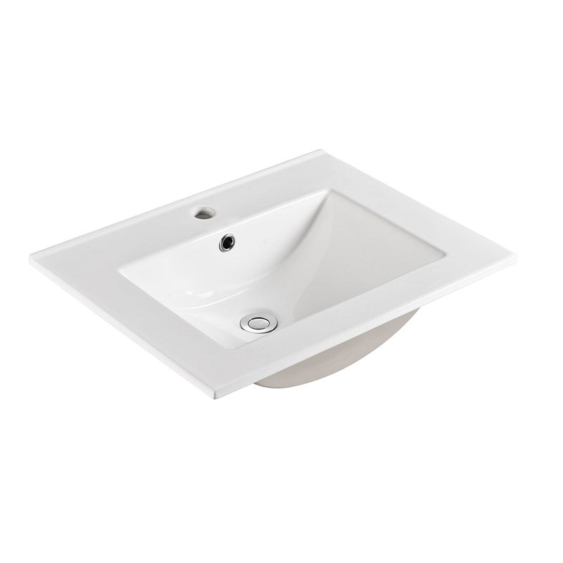 Indulge | Kelsa 600 Fluted Matte White Wall Hung Vanity - Acqua Bathrooms