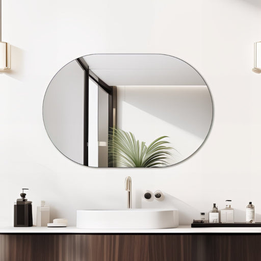 Pill Oval 600 x 900 Polished Edge Mirror - Acqua Bathrooms