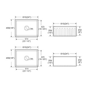 Harrington 610 Butler Kitchen & Laundry Sink - Acqua Bathrooms