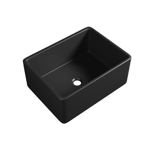 Harrington 610 Matte Black Butler Kitchen & Laundry Sink - Acqua Bathrooms