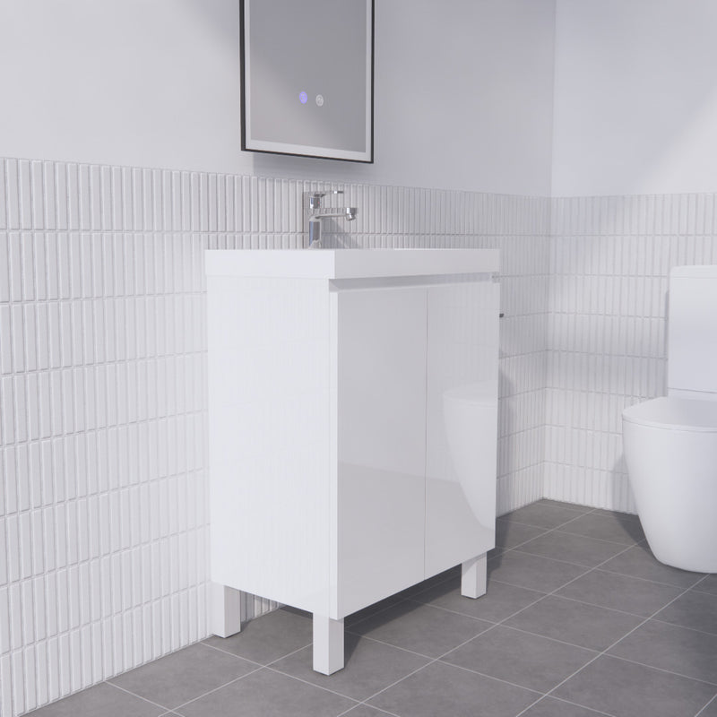 Absolute | 600mm Ensuite Narrow Vanity on Legs - Acqua Bathrooms