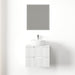 Kelsa 600 Fluted Matte White Wall Hung Vanity - Acqua Bathrooms