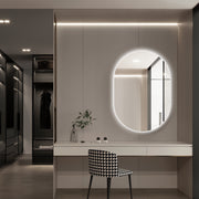 Oval Pill Touchless 700 x 1000 LED Mirror - Three Light Temperatures - Acqua Bathrooms