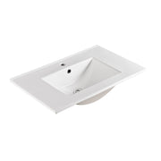 Indulge | Kelsa 750 Fluted Matte White Wall Hung Vanity - Acqua Bathrooms