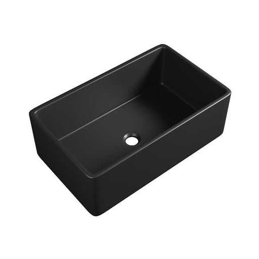 Harrington 760 Matte Black Butler Kitchen & Laundry Sink - Acqua Bathrooms