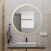 Indulge | Round Touchless Back-Lit Brushed Gold 600mm LED Mirror - Three Light Temperatures - Acqua Bathrooms