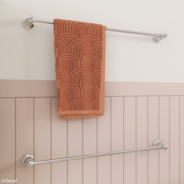Lillian Towel Rail, Chrome - Acqua Bathrooms