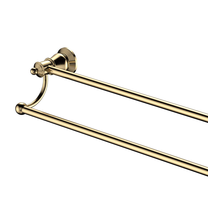 Lillian Double Towel Rail, Urban Brass - Acqua Bathrooms