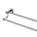Lillian Double Towel Rail, Chrome - Acqua Bathrooms