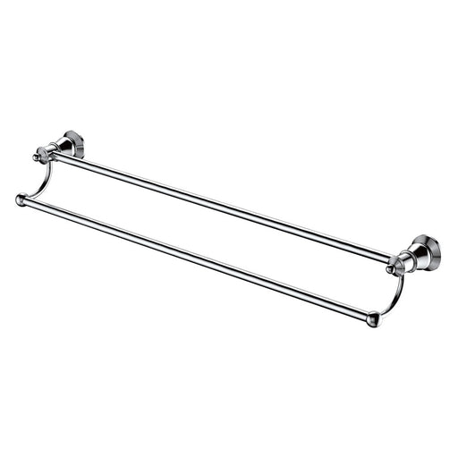 Lillian Double Towel Rail, Chrome - Acqua Bathrooms