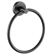 Hali Gun Metal Towel Ring - Acqua Bathrooms