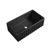 Harrington 835 Matte Black Butler Kitchen & Laundry Sink - Acqua Bathrooms