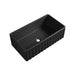 Harrington 835 Matte Black Butler Kitchen & Laundry Sink - Acqua Bathrooms