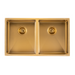 880 x 450 x 230mm Brushed Gold / Brass Kitchen Sink - Acqua Bathrooms