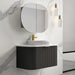 Infinity | Rio 900 Curved Fluted Matte Black Wall Hung Vanity - Acqua Bathrooms