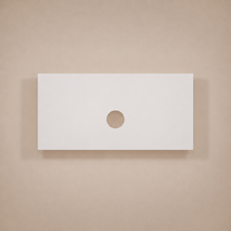 900mm Square Pure White Stone Top