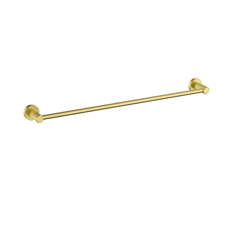 Linie Fluted Brushed Gold Single Towel Rail 600 mm – 9902-600BG
