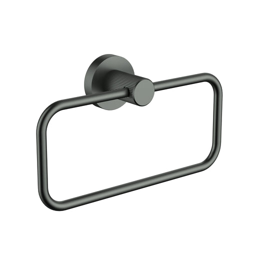 Linie Fluted Gun Metal Towel Ring – 9913GM