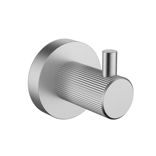 Linie Fluted Brushed Nickel Robe Hook – 9915BN