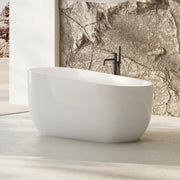 Akira 1250mm Japanese Soaking Freestanding Bath Tub With Seat - Acqua Bathrooms