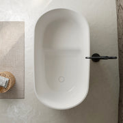 Akira 1250mm Japanese Soaking Freestanding Bath Tub With Seat - Acqua Bathrooms