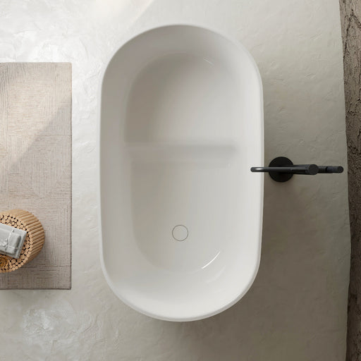 Akira 1250mm Japanese Soaking Freestanding Bath Tub With Seat - Acqua Bathrooms