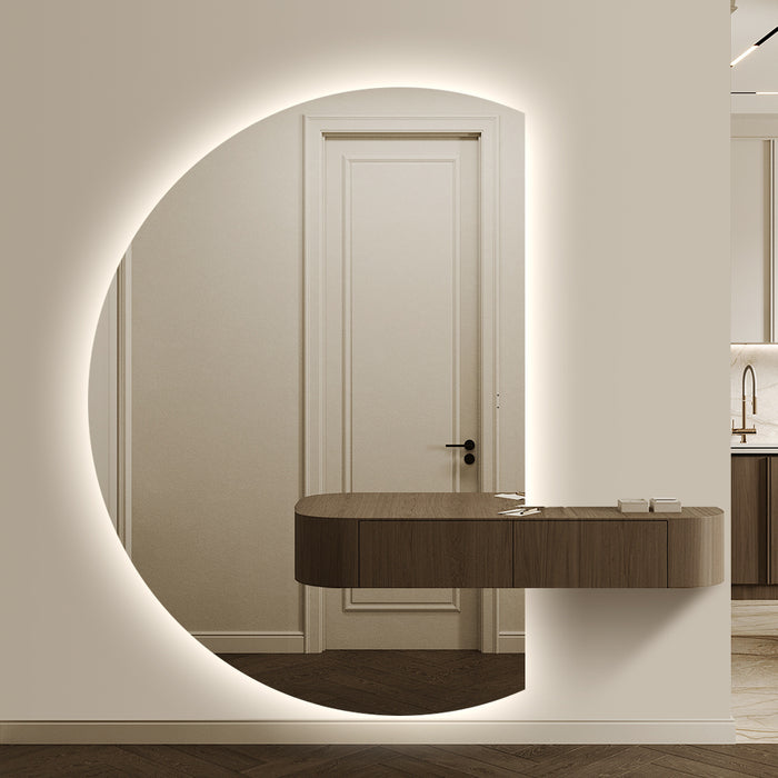 Alora Curved 1050 x 1500 Touchless LED Mirror - Three Light Temperatures - Image 2