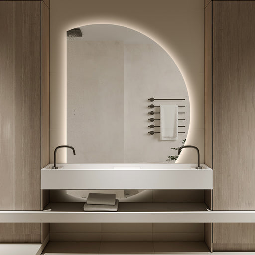 Alora Curved 1050 x 1500 Touchless LED Mirror - Three Light Temperatures - Image 3