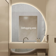 Alora Curved 1050 x 1500 Touchless LED Mirror - Three Light Temperatures - Image 5