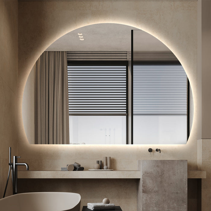Alora Curved 1200 x 1700 Touchless LED Mirror - Three Light Temperatures