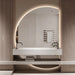 Alora Curved 1200 x 1700 Touchless LED Mirror - Three Light Temperatures - Image 2