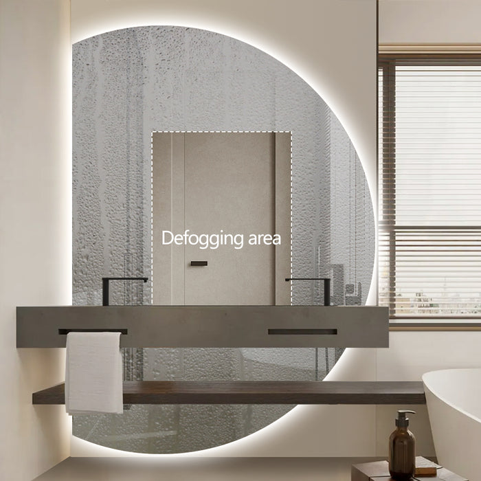 Alora Curved 1200 x 1700 Touchless LED Mirror - Three Light Temperatures - Image 5