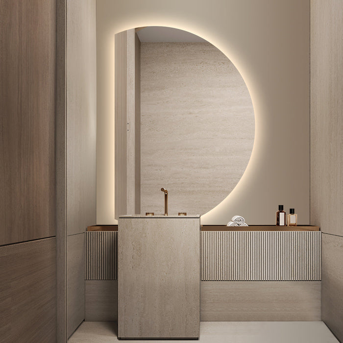 Alora Curved 700 x 1000 Touchless LED Mirror - Three Light Temperatures