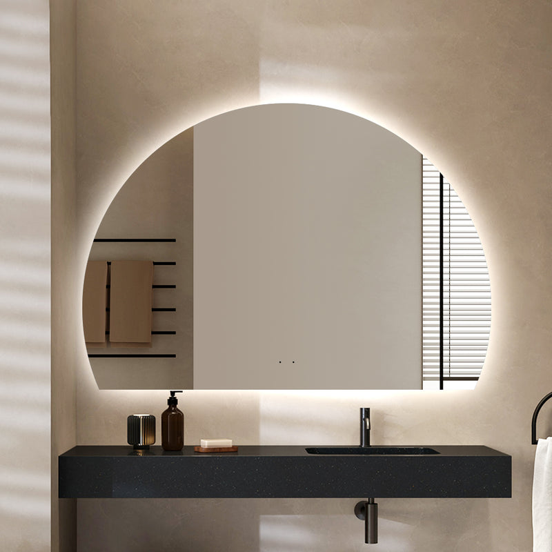 Alora Curved 700 x 1000 Touchless LED Mirror - Three Light Temperatures