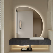 Alora Curved 750 x 1100 Touchless LED Mirror - Three Light Temperatures - Image 3