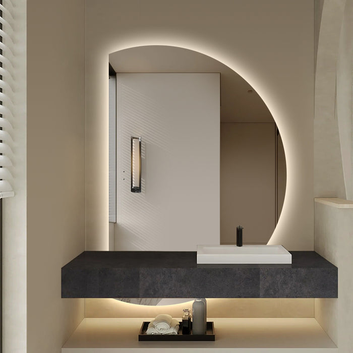 Alora Curved 750 x 1100 Touchless LED Mirror - Three Light Temperatures - Image 3