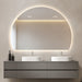 Alora Curved 850 x 1200 Touchless LED Mirror - Three Light Temperatures - Image 2