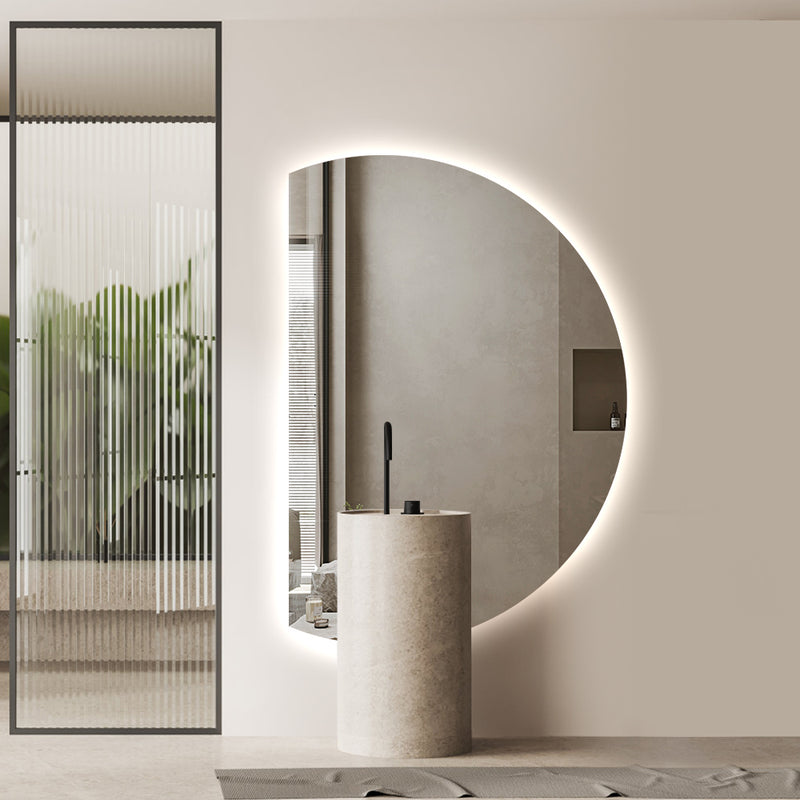 Alora Curved 900 x 1300 Touchless LED Mirror - Three Light Temperatures