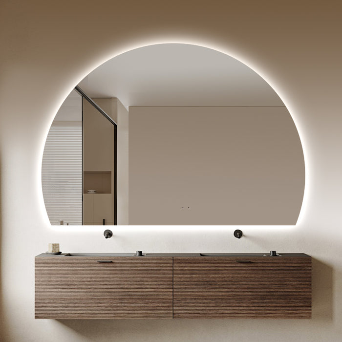Alora Curved 900 x 1300 Touchless LED Mirror - Three Light Temperatures - Image 2