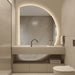 Alora Curved 900 x 1300 Touchless LED Mirror - Three Light Temperatures - Image 4